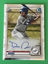 2020 Bowman Chrome - Prospect Autographs Drew Avans #CPA-DA (AU, RC)