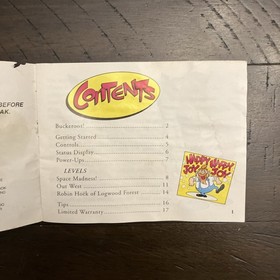 The Ren & Stimpy Show Buckeroos Nintendo NES Instruction Manual Booklet ONLY