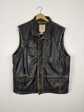 Leather Vest - Territory Ahead - L