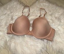 Gap Body Breeze T-Shirt Bra Lined Underwire Modal Blend Womens 36C Beige New