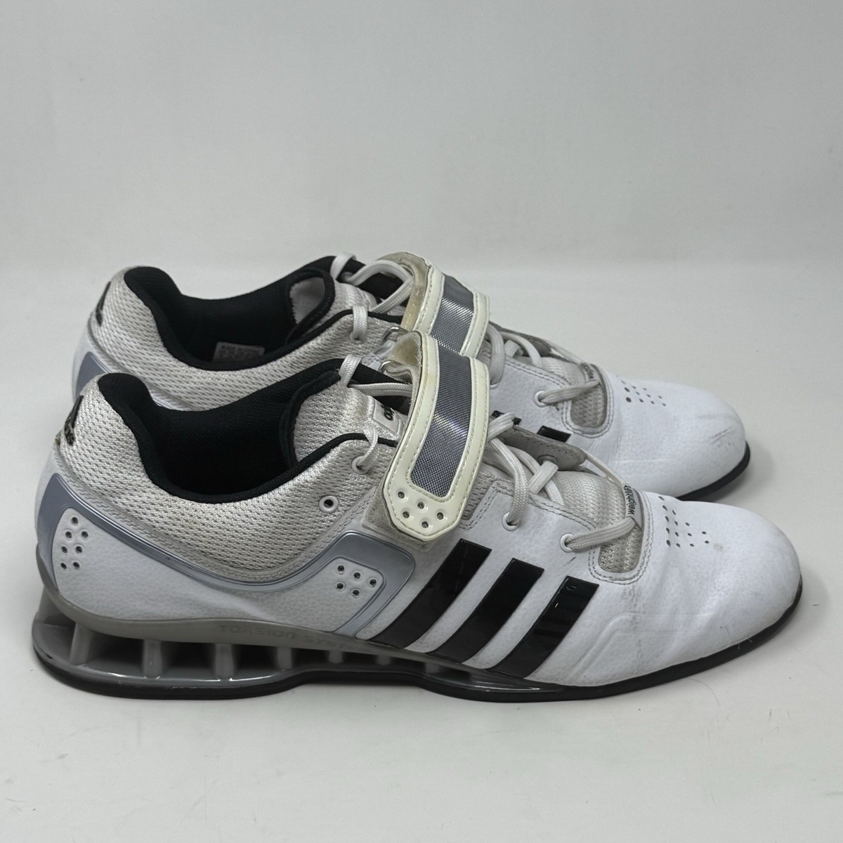 adidas ADIPOWER トレーニングシューズ ブラック/ホワイト adidas adiPower Weightlifting Shoes Mens 16 Core White Black