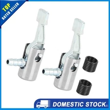 Pack of 2 Car Bike Tire Valve 6mm Locking Air Chuck Air Hose Inflator Adapter 