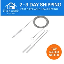 Reusable 60-Inch Drain Brush for Scratching-Free Cleaning of Sunroofs & More