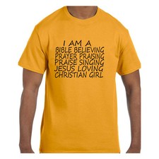Christian Tshirt Bible Believing Jesus Loving Christian Girl Short/Long Sleeve
