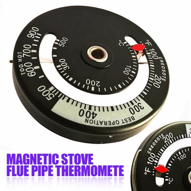 Alloy Magnetic Stove Flue Pipe Thermometer Temperature Gauge For