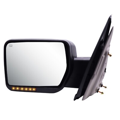 Power Heated Towing Mirrors For 07-14 Ford F150 Amber Signal Left Diver side