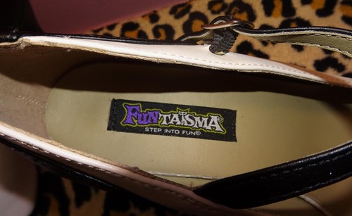 Funtasma Black & White Mary Jane High Heel Shoes size 10 flapper pinup gatsby - Picture 10 of 10