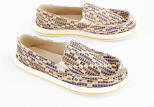 SANUK DONNA WEAVE NATURAL COLOR SIDEWALK SURFER SHOES SIZE 9 US