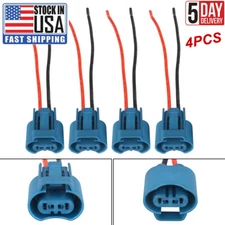 4 Wire Pigtail Female U 9005 HB3 Two Harness Head Light High Beam Connector Bulb