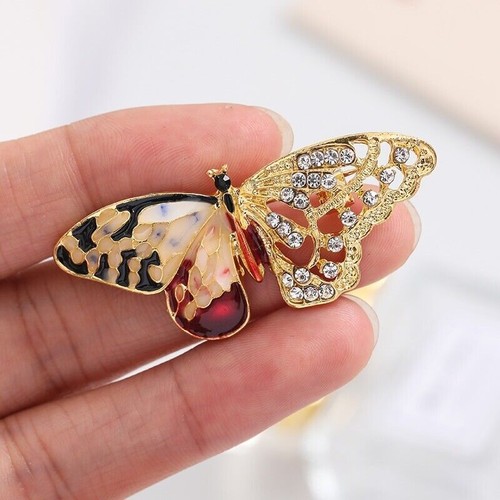 Broche Papillon KristLand En Cristal Autrichien De Style Broche Strass