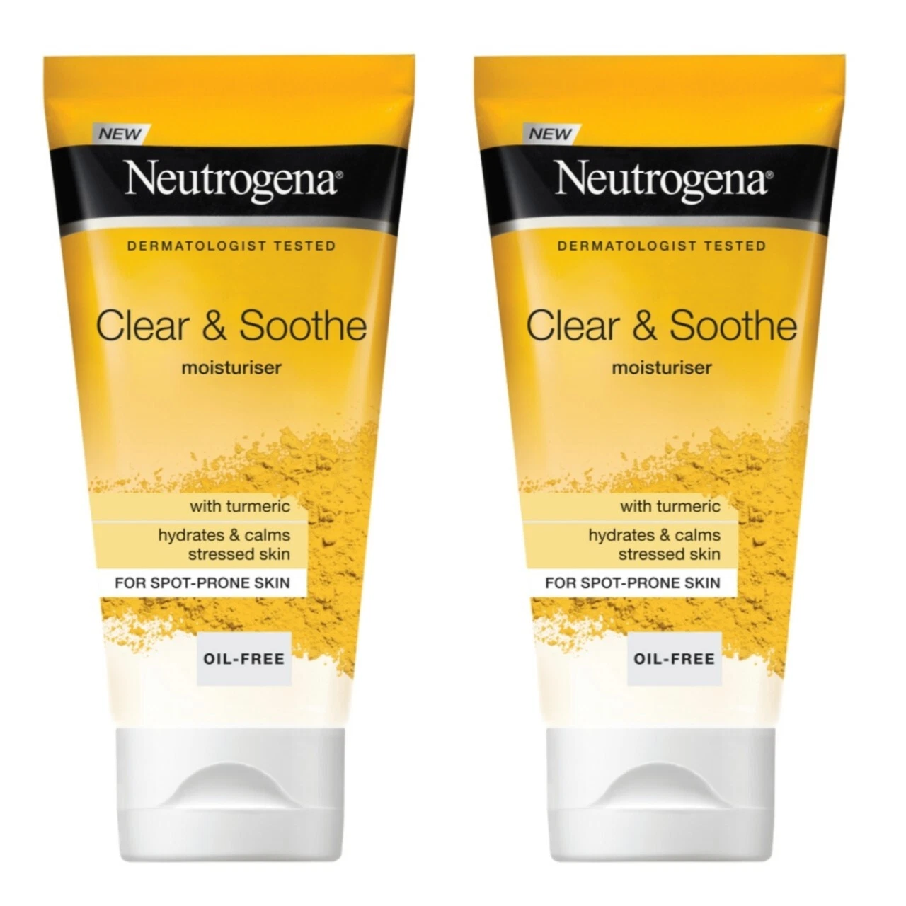 Neutrogena Clear & Soothe Turmeric Moisturizing Face Cream 2x2.5fl.oz