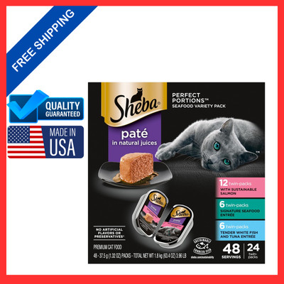 SHEBA Perfect Portions Wet Cat Food Variety Pack - 12x2.6oz