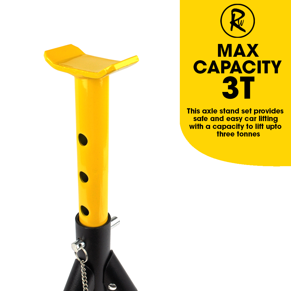 Trolley Jack 2.5 Ton Tonne Low Profile Hydraulic & Axle Stand Set 3 Ton