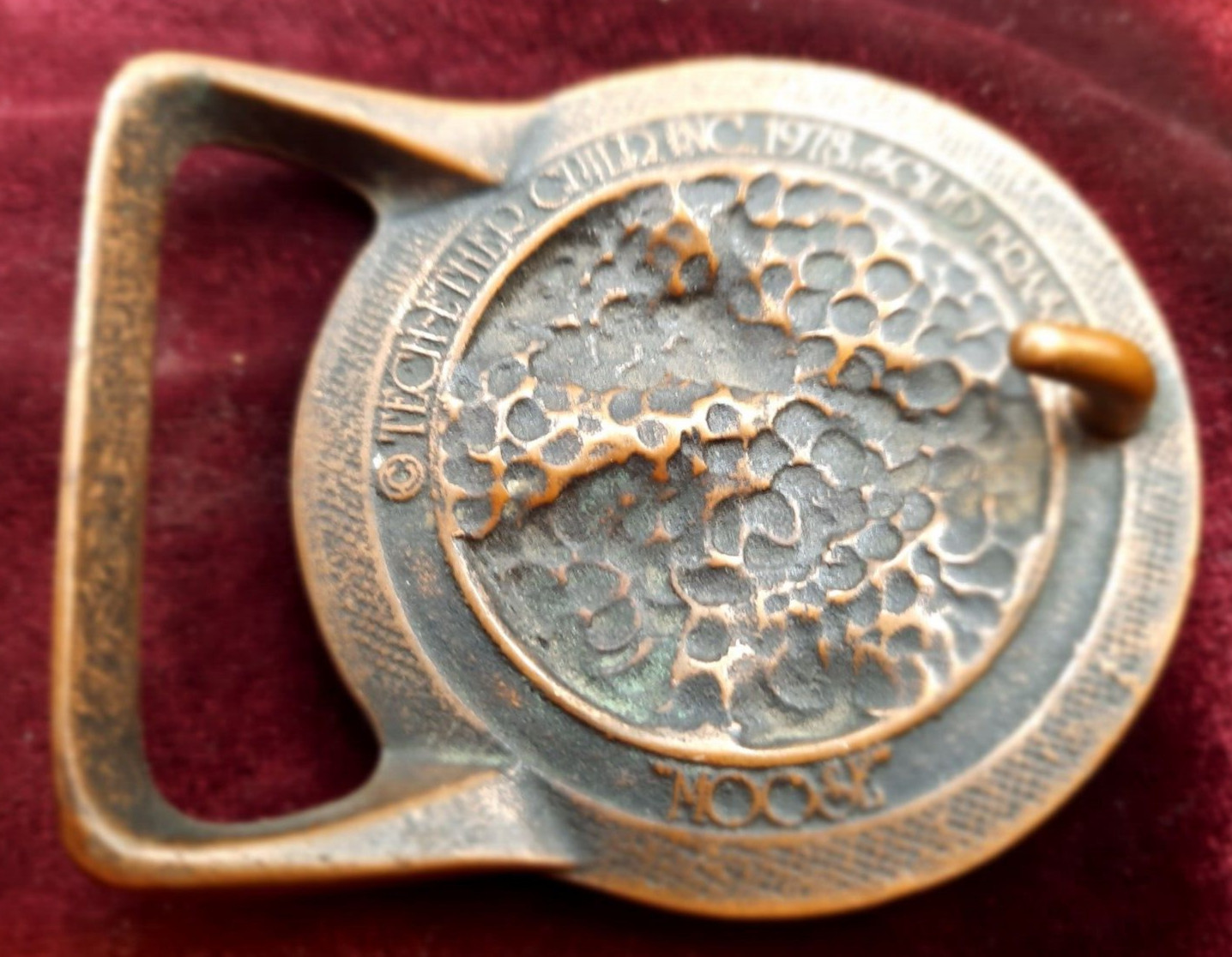 Moose Tech Ether Guild Solid Brass Belt Buckle 19… - image 2