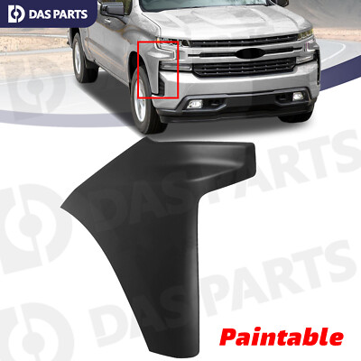 For 2019-2022 Chevrolet Silverado 1500 Front Right Bumper End Cap Extension Trim