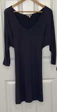 Banana Republic T-Shirt Dress With Cloth Belt Gray Oversized 3/4 Sleeve Size XS