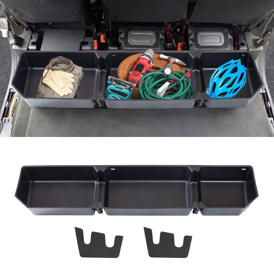 Underseat Storage Fits For Ford 17-24 F150 F250 F350 F450 4-Door Crew Cab Pickup Foto 3 de 4