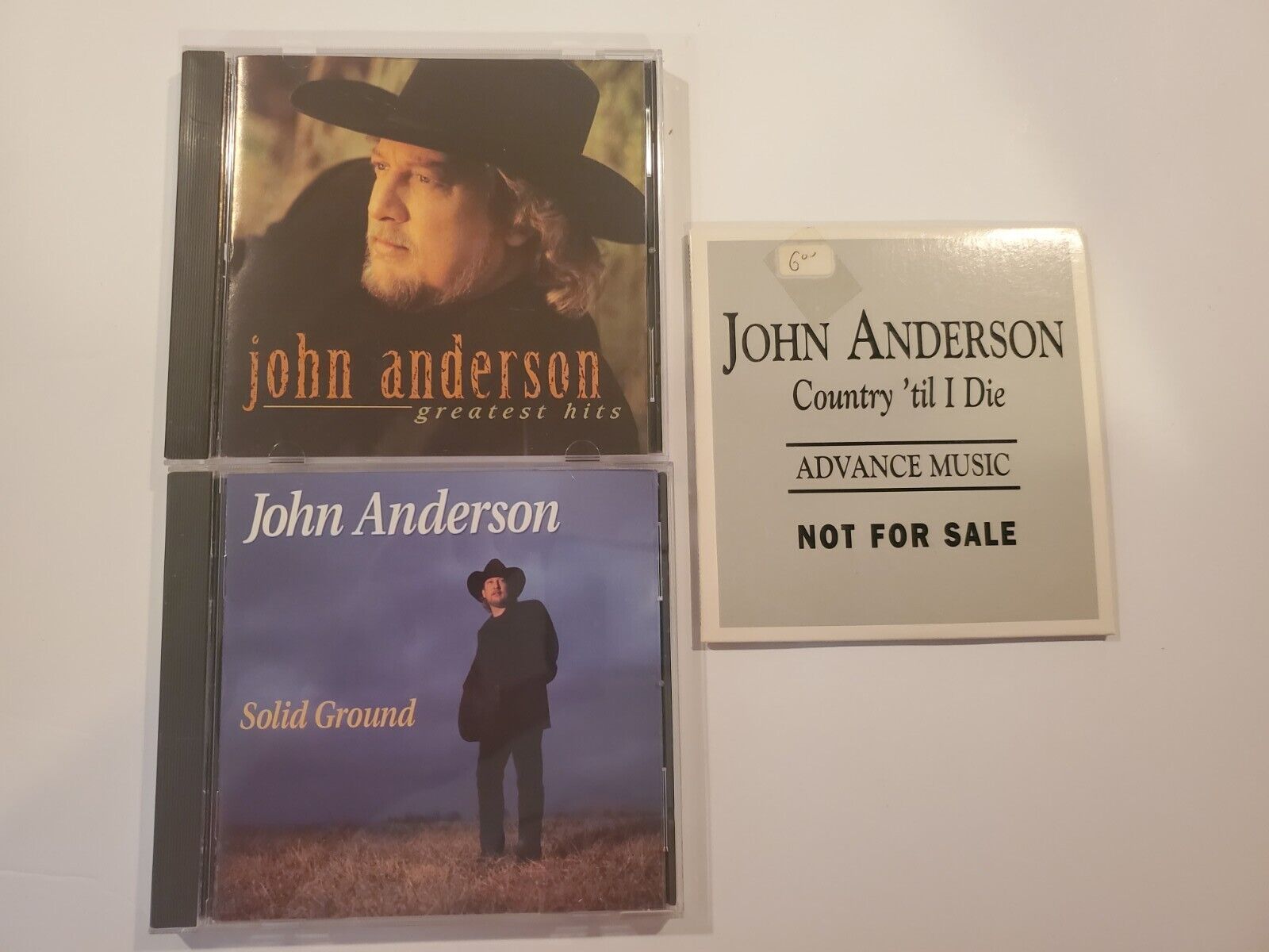 John Anderson CD Lot - Greatest Hits  Solid Ground Country Til I Die