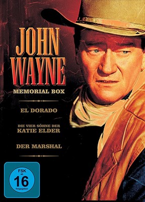 JOHN WAYNE MEMORIAL BOX: DER MARSHALL/SÖHNE DER KATIE ELDER/EL DORADO 3 DVD NEU