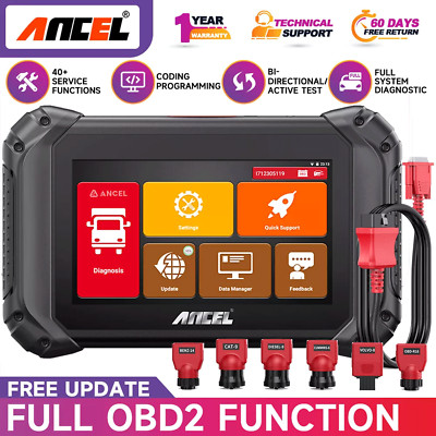 ANCEL V5 HD Profi LKW OBD2 Truckscanner Diagnosegerät Auslesegerät Für Bus Truck