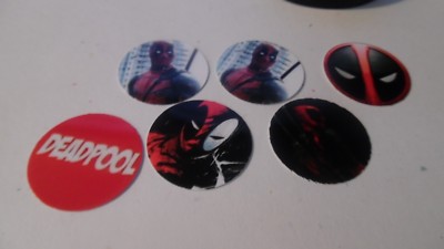Pre Cut One Inch Bottle Cap Images DEADPOOL DEAD POOL Free Ship