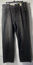 Youth Levi s Silvertab Loose Fit Straight Leg Adjustable Waist Black W30 L32