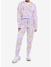Sailor Moon Allover Print Hoodie  Jogger Pants S M XL Zip Crop Tracksuit Set