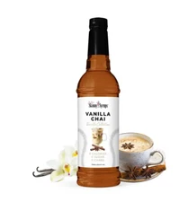 Jordan's Skinny Syrups Sugar Free Coffee Syrup, Vanilla Chai Flavor Drink