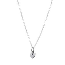 Heart Necklace, 925 Sterling Silver Necklace, Mini Simple Heart Necklace, N5000Z