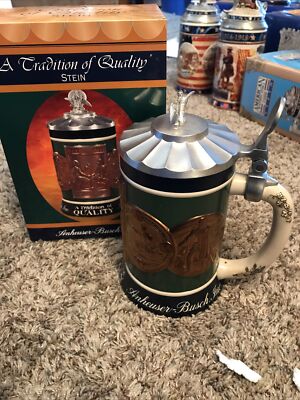 Anheuser Busch Budweiser Tradition of Quality Stein CS558 ARTIST SIGNED