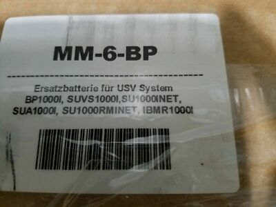 MM-6-BP Ersatzbatteriekit für USV BP1000I, SU700X167, SUVS1000I, SU1000INET