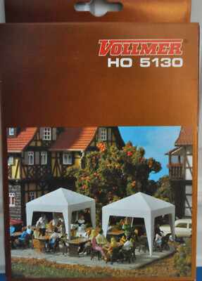 Vollmer HO 5130 Kit for (2) Party Tents or Market Place Tents - New in Package