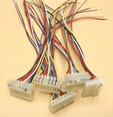 8-PIN 22 AWG IDC Female connectors with wires (Qty 5)