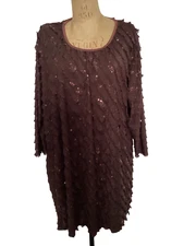Antthony studio ladies sequin Top / dress XL - V
