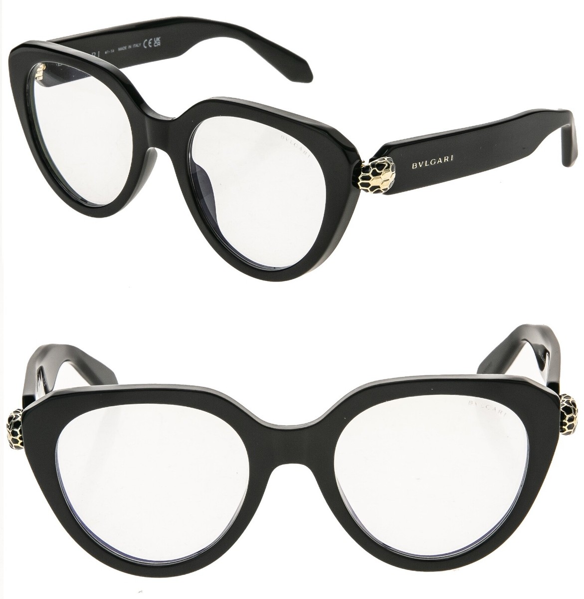 BVLGARI 50003 Serpenti BV50003I Black Snakehead Optical Eyeglass