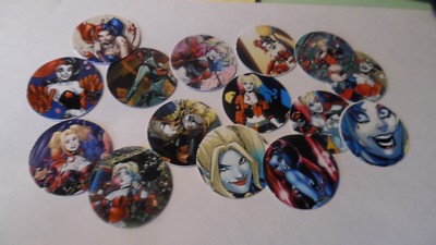 Pre Cut One Inch Bottle Cap Images! HARLEY QUINN  Free Ship