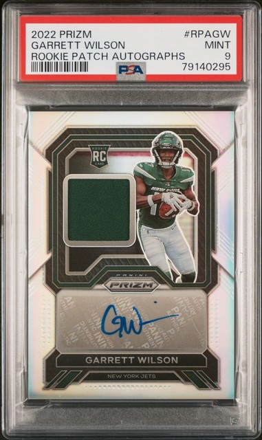 Garrett Wilson 2022 Panini Prizm Rookie Patch Autographs