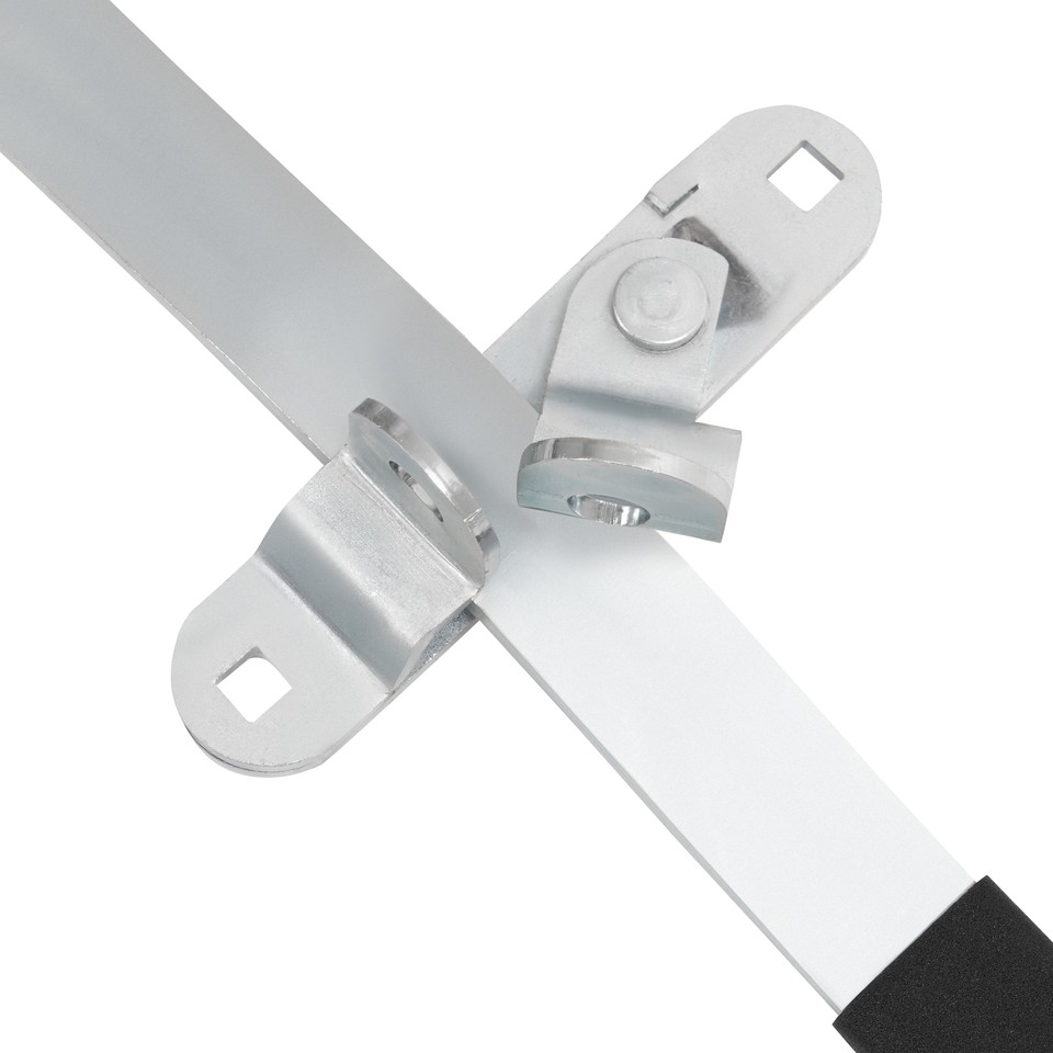 Cargo Trailer Door Latch 36" Aluminum Black Cargo Trailer Swing Door Hinged Cam Bar Lock Hasp U Swing Bar Door Lock