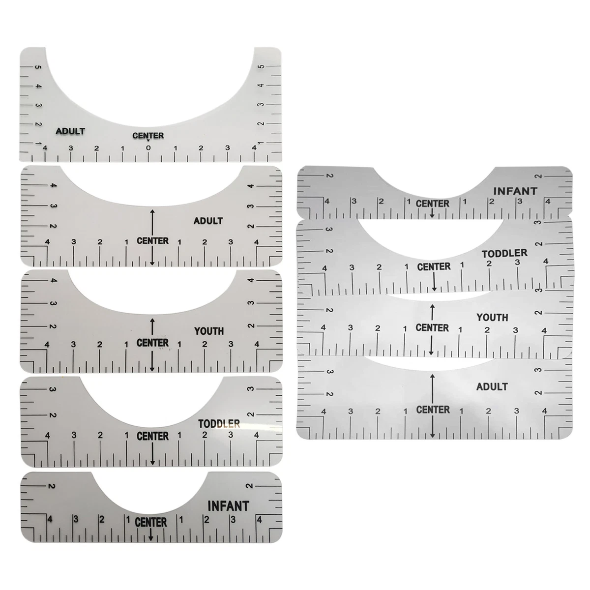 T-shirt Alignment Rulers, Heat Press Cricut Guide, Cricut Tools Diy