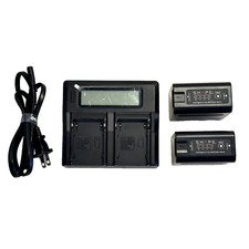 2x Shape BP-975G Batteries Shape Dual LCD Charger