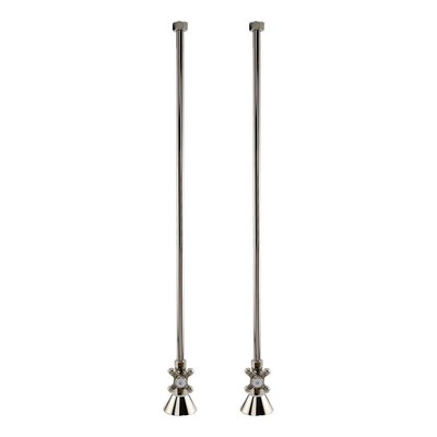 Signature Hardware 139880 Deck-Mount Supply With Cross-Handle Stops For Threaded