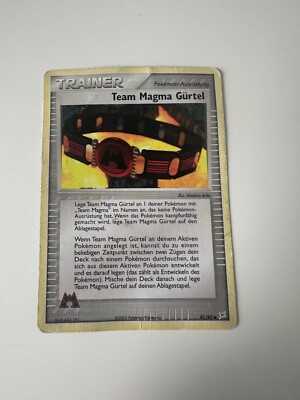 Pokemon Karte - Team Magma Gürtel 81/95 - Uncommon - EX Team Magma vs Team Aqua 