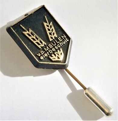 Y7) Vintage v.d. Meulen Eierbeschuit Kekse Knäckebrot Werbung Pin Anstecker