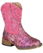 Roper Toddler-Girls' ' Glitter Southwestern Ii Western Boot Broad Square -