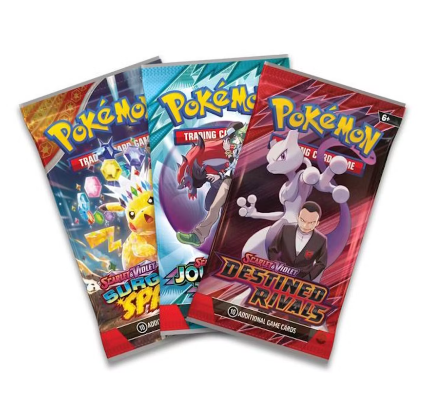 Pokemon 10-10113-142 2025 Trading Card Game Poke Ball Tin with 3