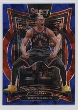 2024-25 Panini Select Concourse Blue Cracked Ice Prizm Scottie Barnes #30 0z9a