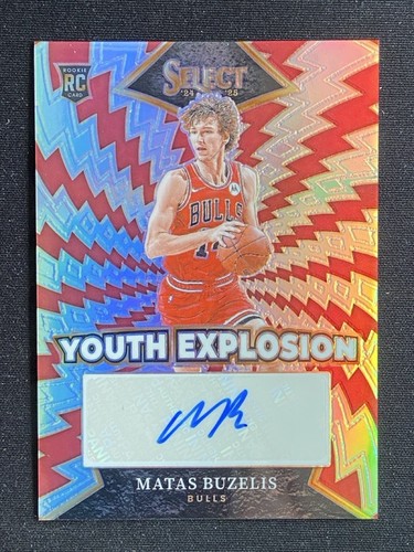 Matas Buzelis #3 2024 Panini Select Youth Explosion Signature card