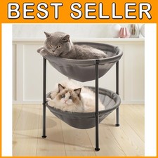 Easy Assembly Double Cat Bed for Indoors  Outdoors