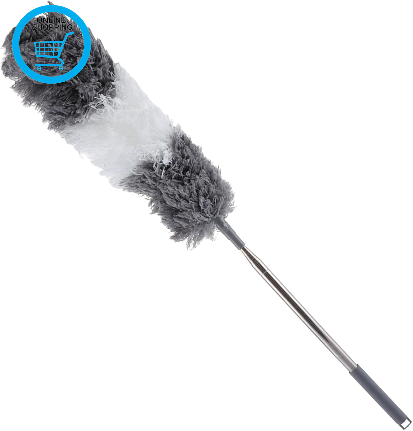 Extendable Microfiber Duster Duster with 108"" Telescoping Extension Pole No Scra