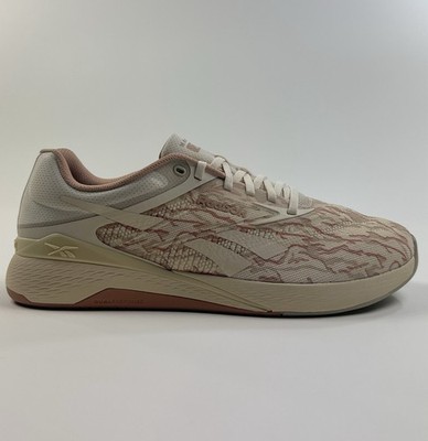 Reebok Nano X5 Mens 10.5 Sand Tan White Shoes Athletic Cross Training 100209362